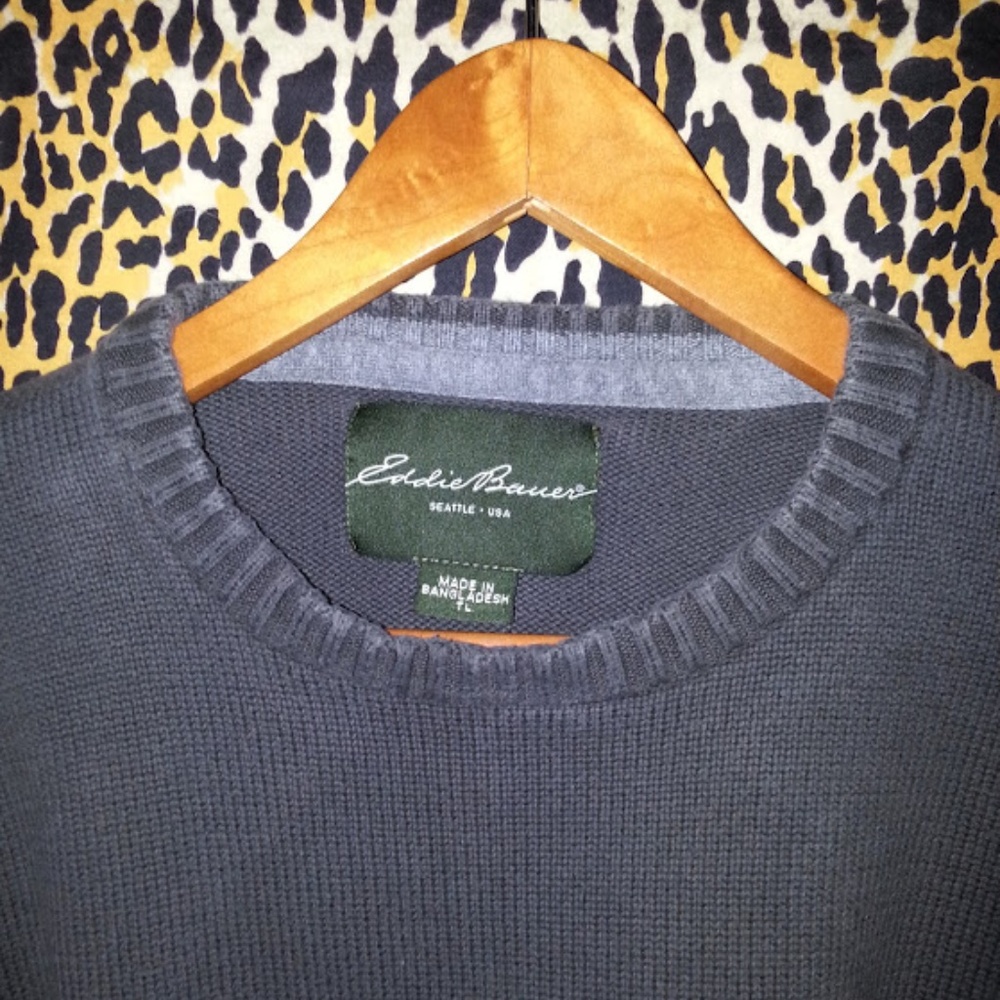 Men's Retro Eddie Bauer Sweater Size Tall Large
